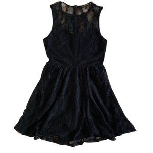 EXPRESS Sheer Back Paneled Dress